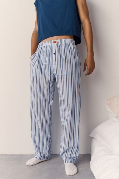 Hanes Uo Exclusive Woven Lounge Pant In White, Men's At Urban Outfitters
