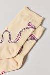 BAGGU Pink Bow Crew Sock
