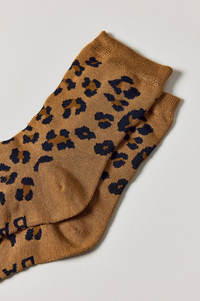 BAGGU Dark Leopard Crew Sock #2