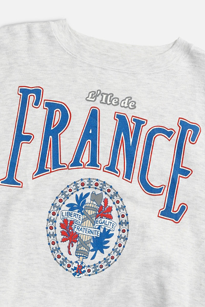 Sweatshirt Rétro Vintage Guingamp France - Style Années 70-80, Coupe Classique, Col Tissé, 241 G