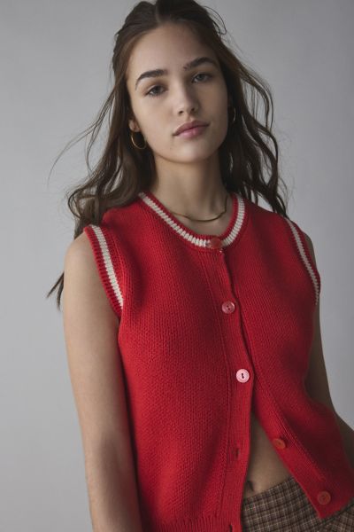 BDG Jordie Jacquard Sweater Vest | Urban Outfitters
