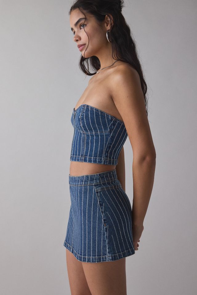 Abrand 95 Petra Diamond Denim Mini Skirt #2
