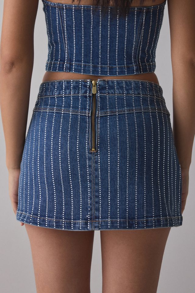 Abrand 95 Petra Diamond Denim Mini Skirt #3