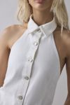 Abrand Les Deaux Denim Vest Halter Top