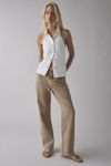 Abrand Les Deaux Denim Vest Halter Top