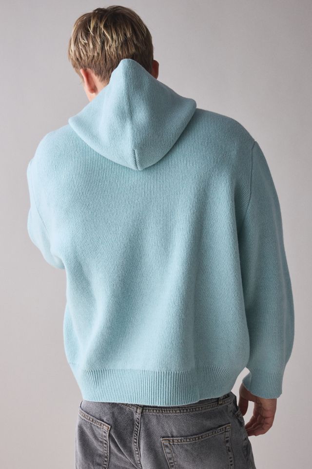 LC23 Wool-Blend Knit Hooded Sweater #1