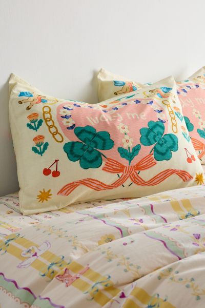 Urban Outfitters Lucky Me Patterned Sham Set In Assorted At