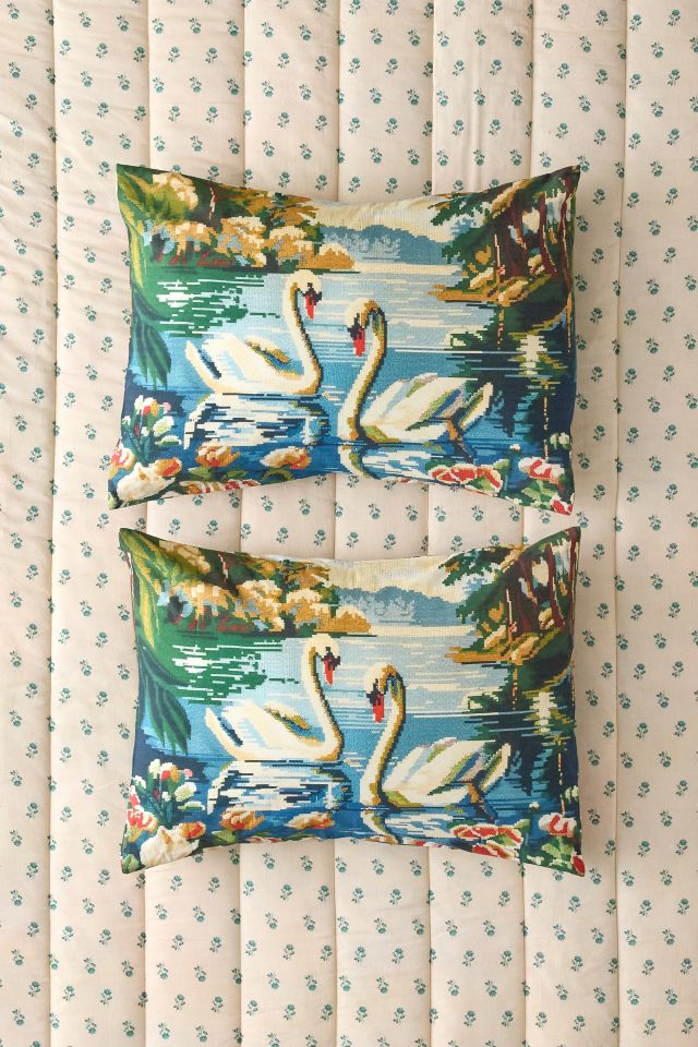 Swan Lake Patterned Sham Set #1