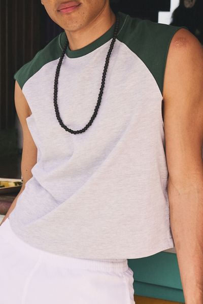 Bdg Carson Cutoff Baseball Tee In Green, Men's At Urban Outfitters