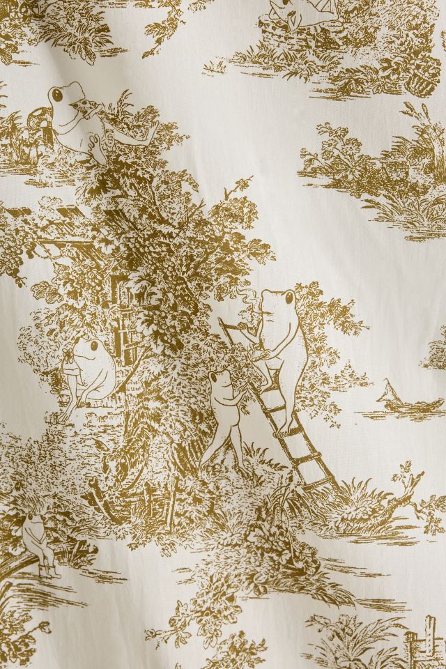 Frog Toile Patterned Wallpaper Tapestry