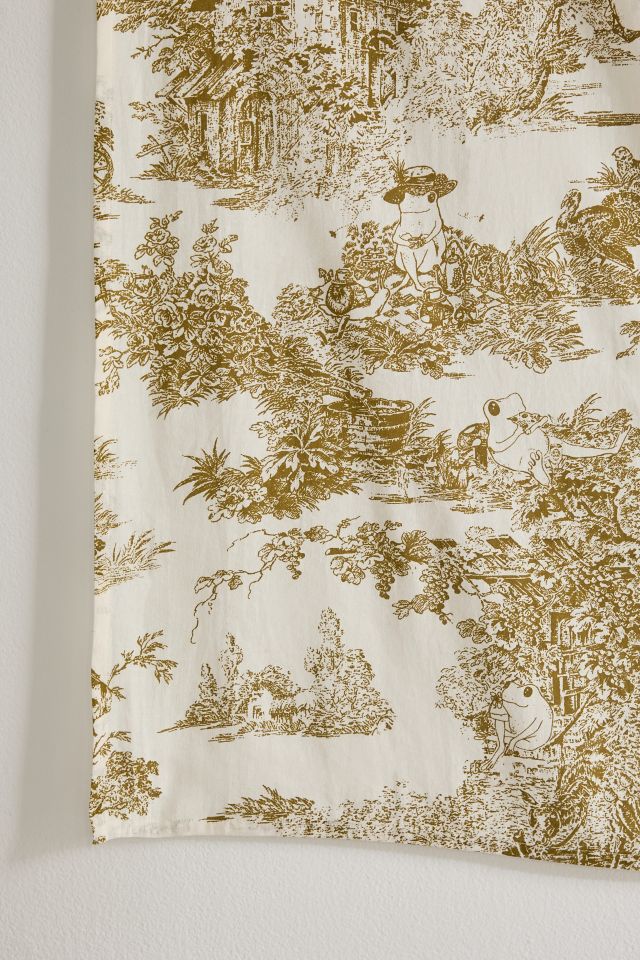 Frog Toile Patterned Wallpaper Tapestry