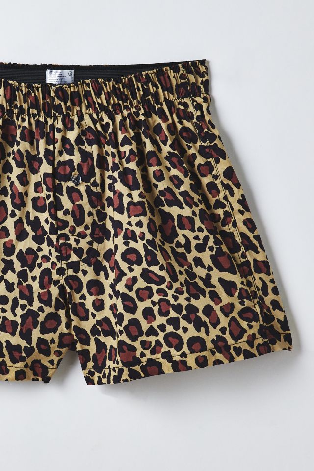 Leopard Pattern Woven Boxer Short #1