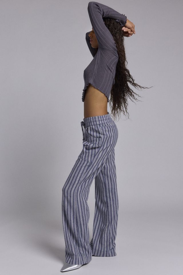 Kimchi Blue Simone Linen-Blend Flare Pant
