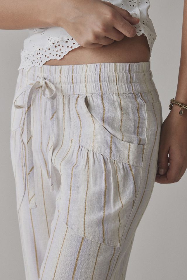 Kimchi Blue Simone Linen-Blend Flare Pant