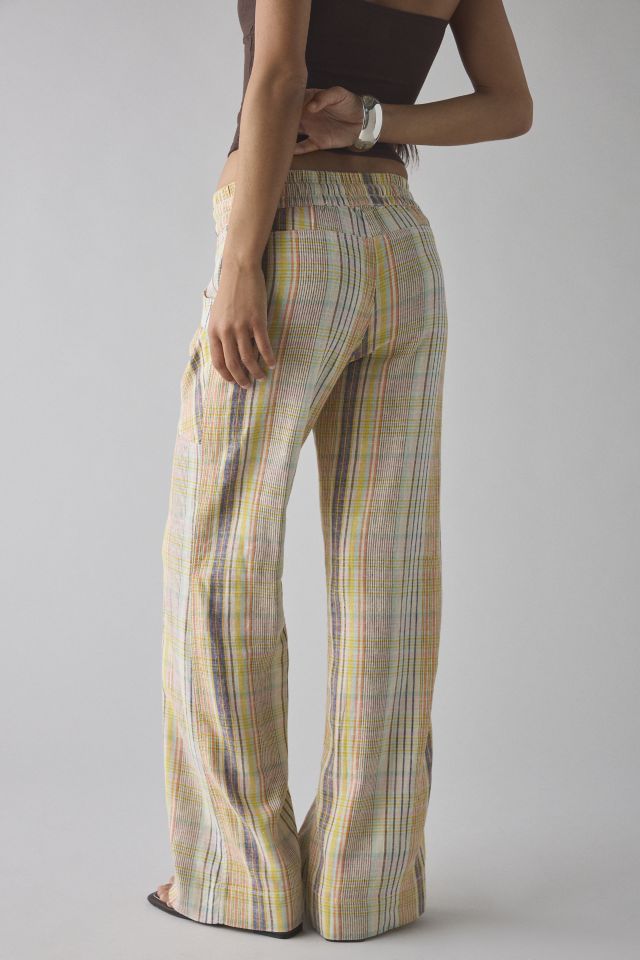 Kimchi Blue Simone Linen-Blend Flare Pant #1
