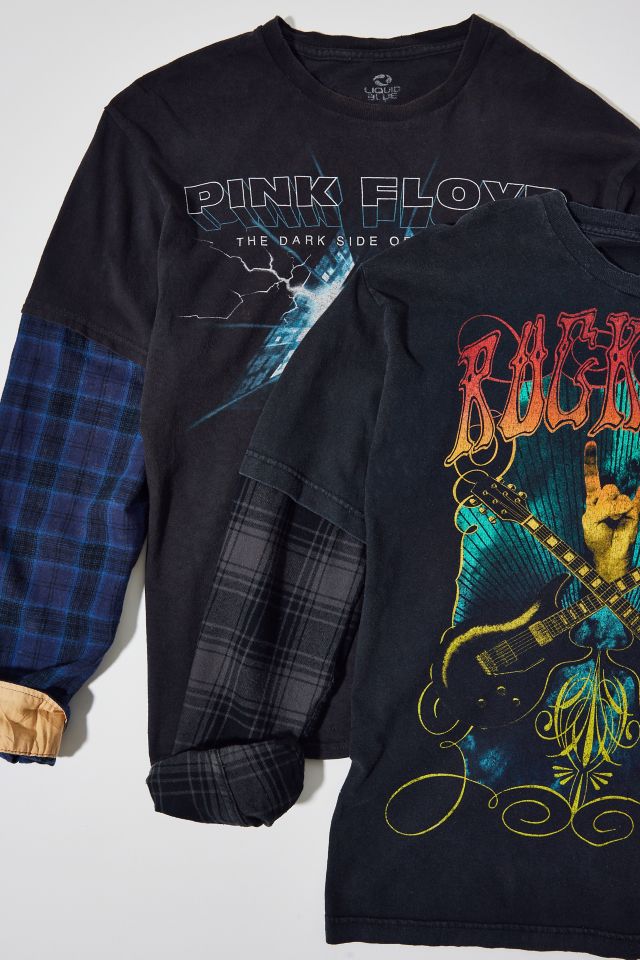 Urban Renewal Remade Flannel Sleeve Music Tee #1