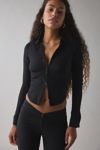 Silence + Noise Hailey Zip-Up Slim Shirt
