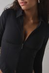 Silence + Noise Hailey Zip-Up Slim Shirt