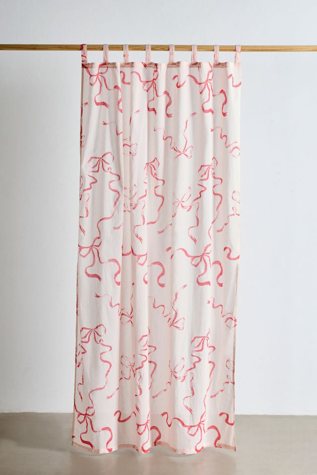Painted Bows Patterned Window Panel #1