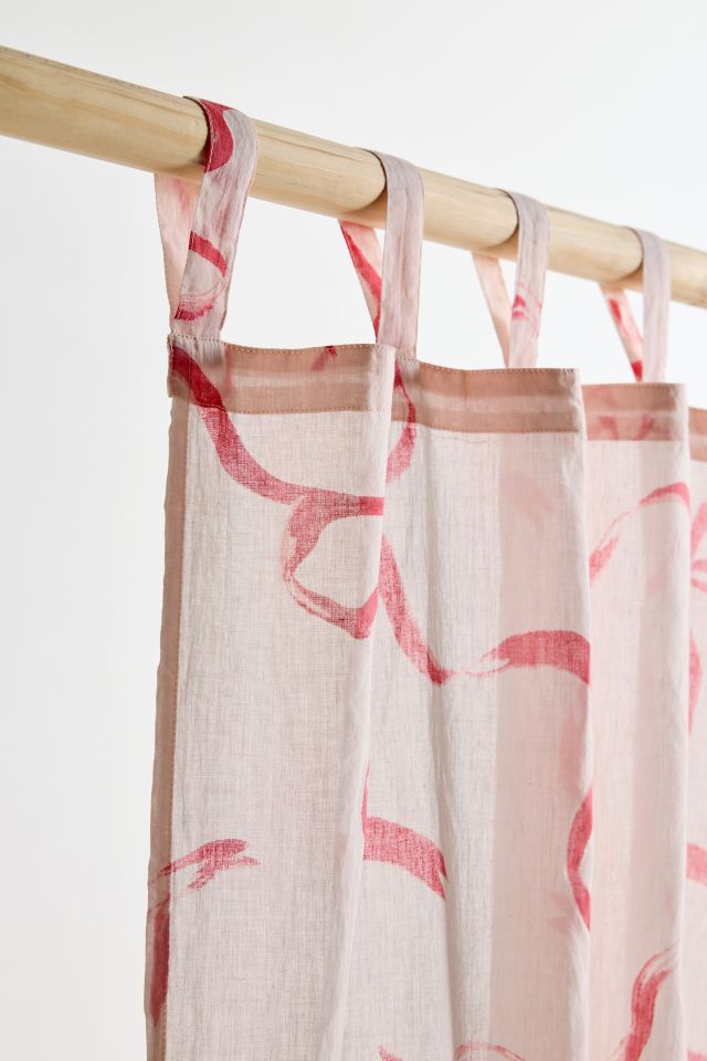 Painted Bows Patterned Window Panel #3