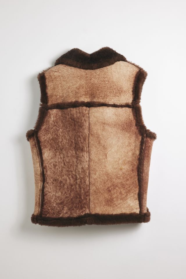 Vintage Suede & Faux Fur Vest #1