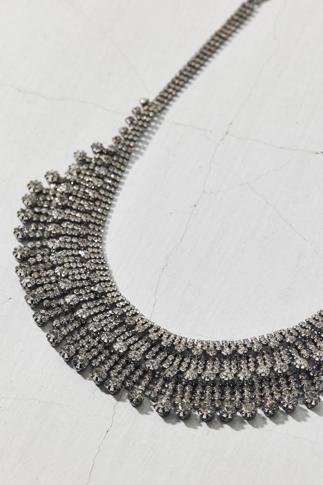 Gia Statement Rhinestone Bib Necklace #2