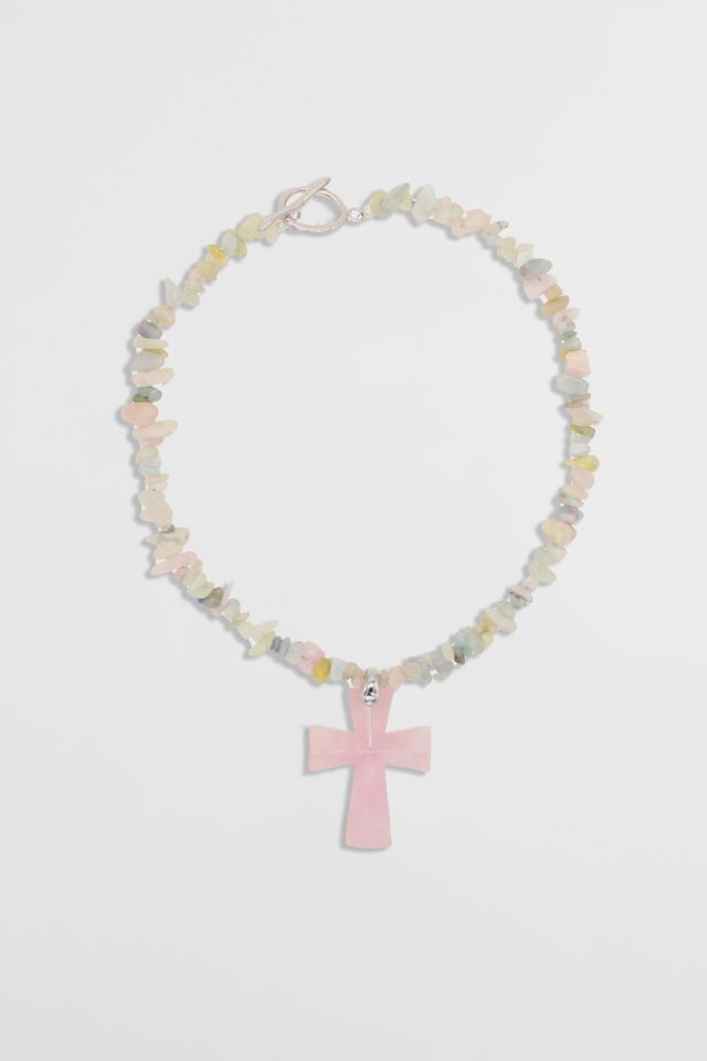 Velvet Luna Crystal Cross Necklace #1