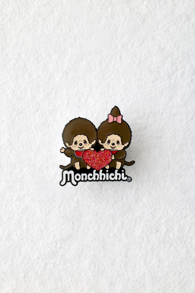 Monchhichi Heart Enamel Pin #1