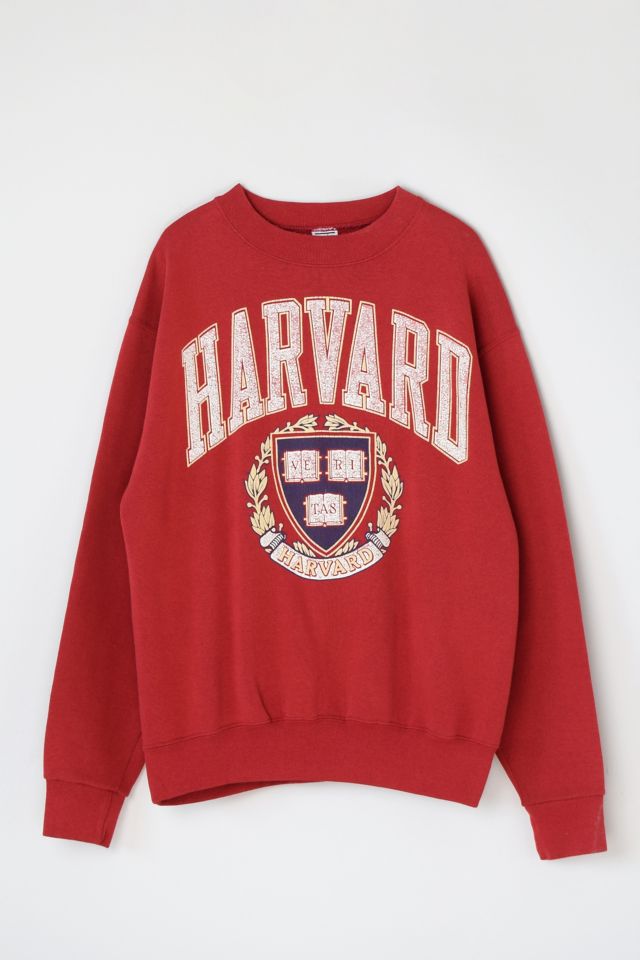 Vintage 90s Harvard University Crewneck Sweatshirt Big Logo shops Spell Out Both Side Pullover / Fashion Style / Streetwear / Medium Size / 1