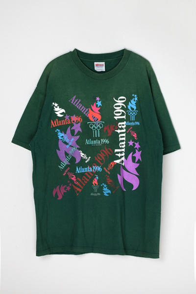 T-shirt Vintage Jeux Olympiques D'été Atlanta 1996 NHK Hi-Vision - Blanc Taille M