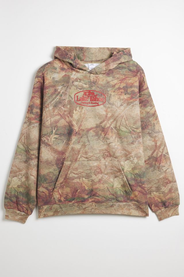Lake Tahoe Graphic Camo Hoodie Sweatshirt #1