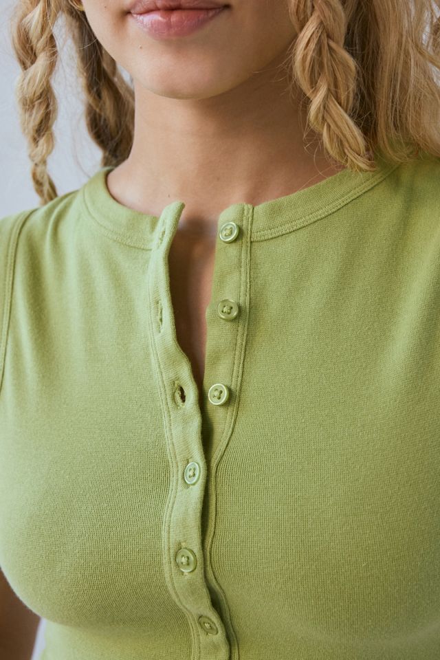 BDG Gigi Knit Button-Down Tank Top #1