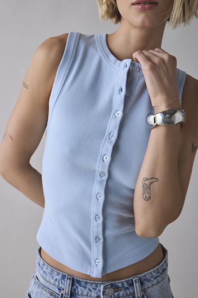 Kimchi Blue Leandra Lace-Trim Cotton Baby Tee