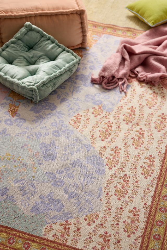 Rosalie Wallpaper Collage Washable Rug - 50-60 Chars