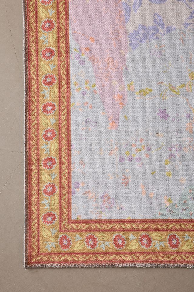Rosalie Wallpaper Collage Washable Rug - 50-60 Chars