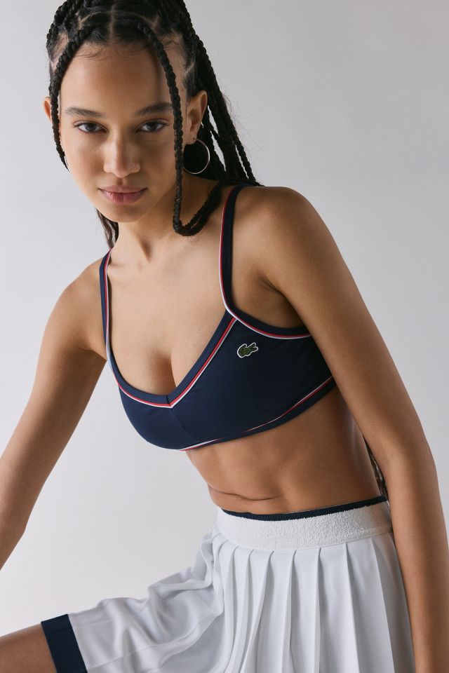 Lacoste Contrast Stripe Accent Sports Bra #3