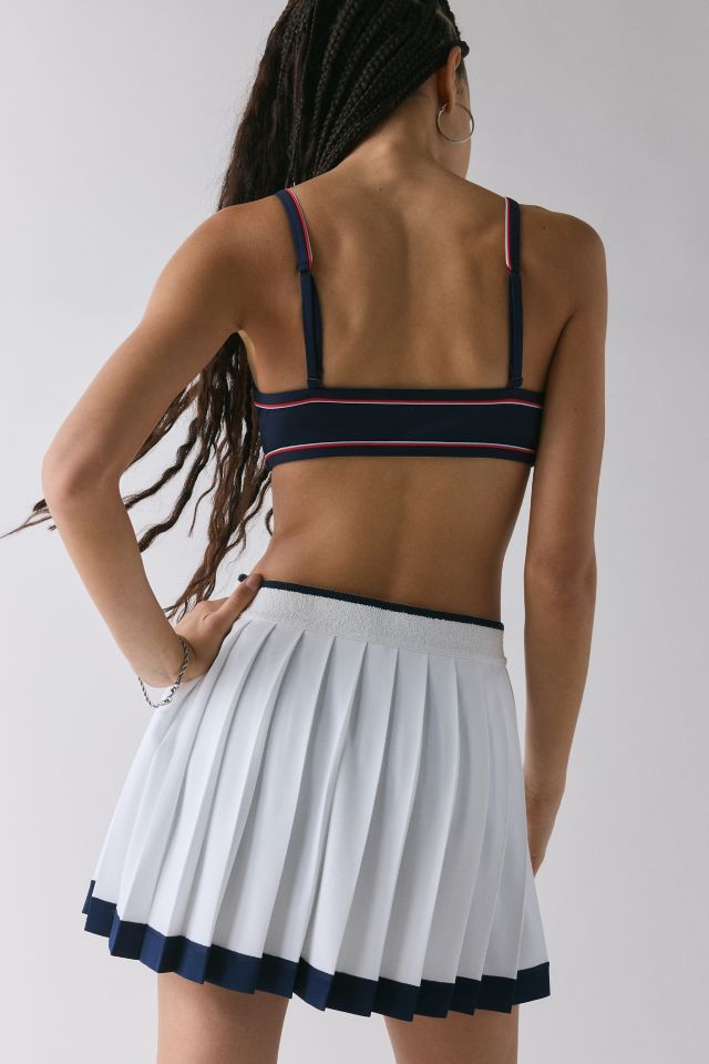 Mini-Jupe de Tennis Plissée Lacoste Blanche Heritage #2