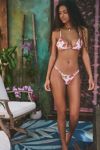 Out From Under Lana Printed Triangle Bikini Top