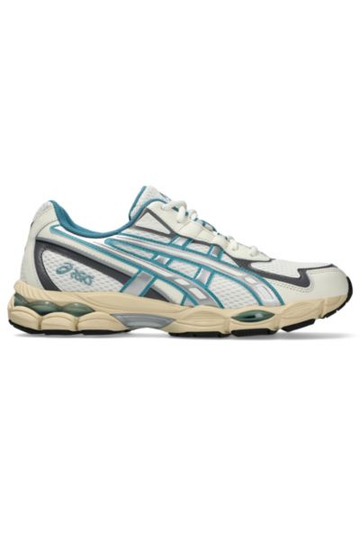 Asics Gel-nyc 2055 Sportstyle Sneakers In Cream/blue Teal, Men's At Urban Outfitters In Blue