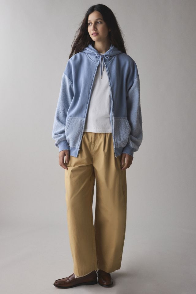 BDG Twisted Dusty Oversized Zip-Up Hoodie Sweatshirt #1