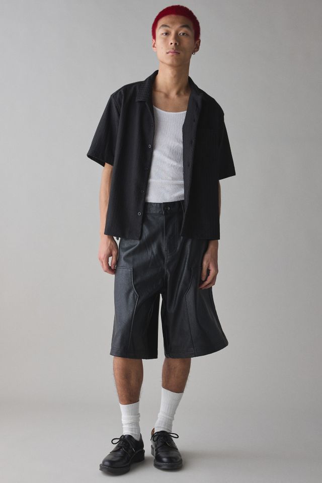 BDG Astro Baggy Fit Long Leather Jort #3