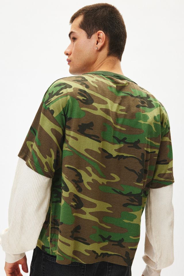 ReMADE By UO Camo Thermal Double Layer Long Sleeve Tee #2