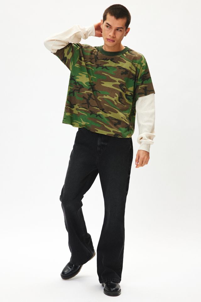 ReMADE By UO Camo Thermal Double Layer Long Sleeve Tee #3