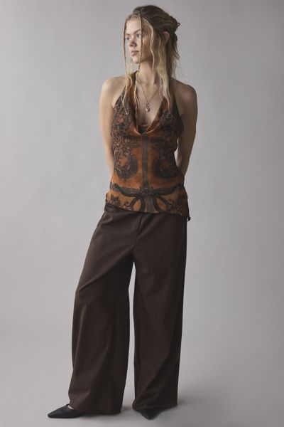 Silence + Noise Frannie Satin Flyaway Cami