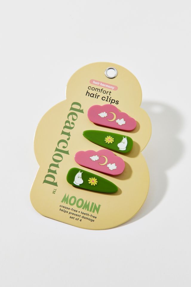 dearcloud X Moomin Comfort Crease-Free Hair Clip - Set Of 4 #1