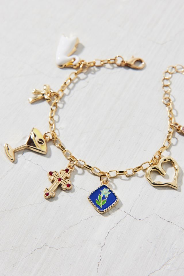 Danika Enameled Charm Bracelet #1