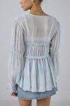 Kimchi Blue Amelia Sheer Tie-Front Blouse