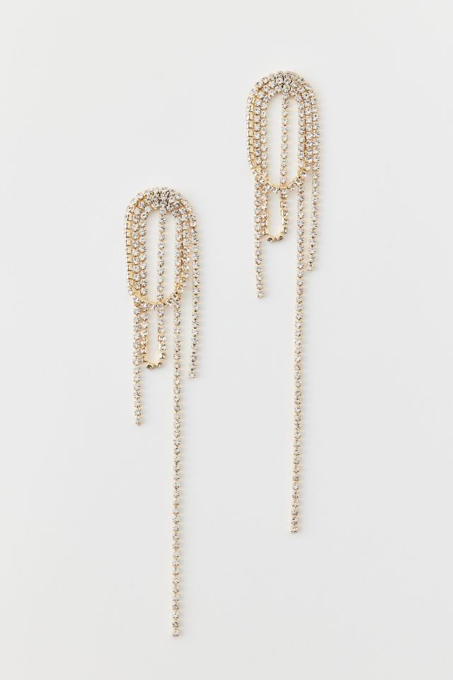 Colette Draped Rhinestone Earring #1