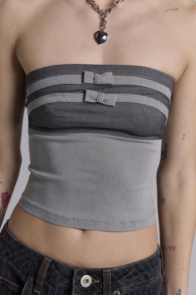 Kimchi Blue Alicia Bow Detail Tube Top #1