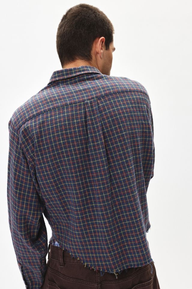 ReMADE By UO Cropped Hem Flannel Shirt #1